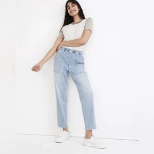 Madewell Pull-On Relaxed Jeans in Bellview Wash
